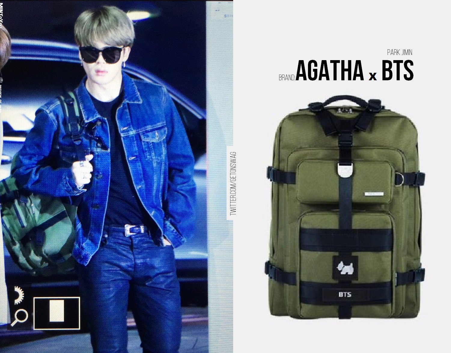 Bts agatha backpack hotsell