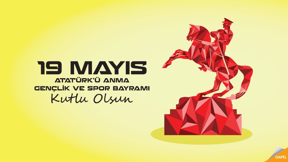19 Mayıs Atatürk'ü Anma Gençlik ve Spor Bayramımız Kutlu Olsun