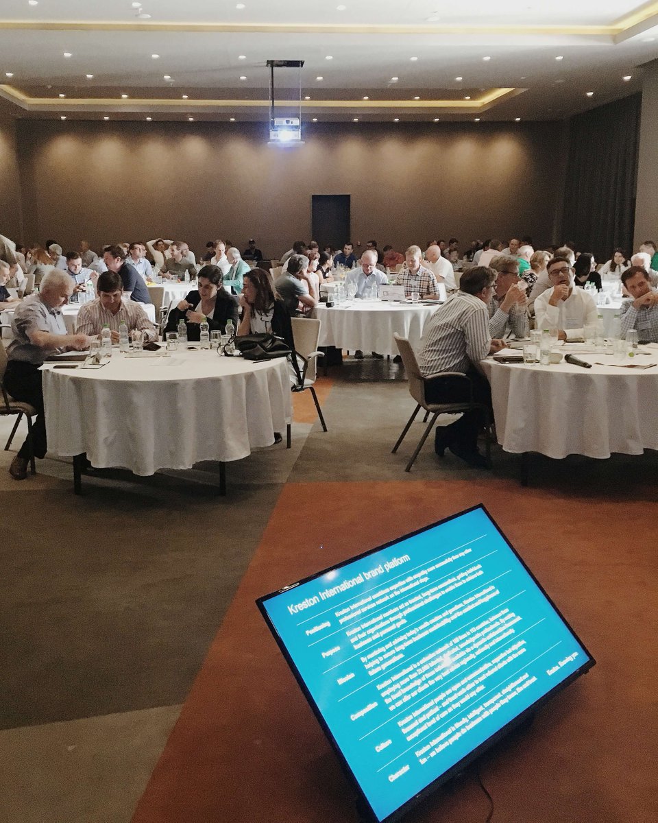 TheFrameworks's tweet photo. View from the stage at the #EMEA2017 conference with @KrestonIntLtd. We're talking all things #branding. #KnowingYou #WorkingTogether https://t.co/MvgjOG4pl1