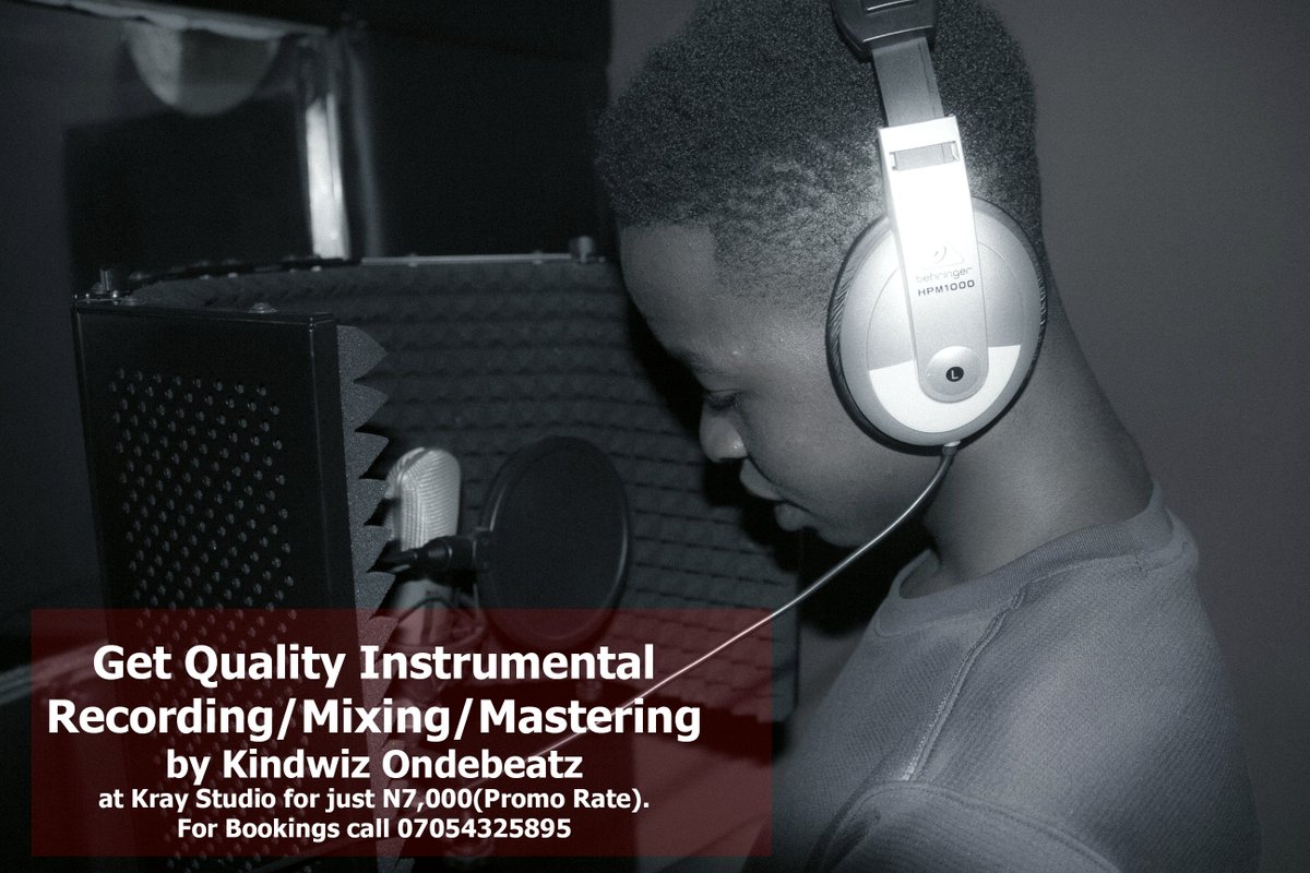 Wizozobeat's tweet photo. Get Quality Instrumental/Recording/Mixing/Mastering by @kindwizbeat @CrayMediaHauz for just N7,000
For Bookings07054325895 #MellowFriday https://t.co/gsuNs12JCx