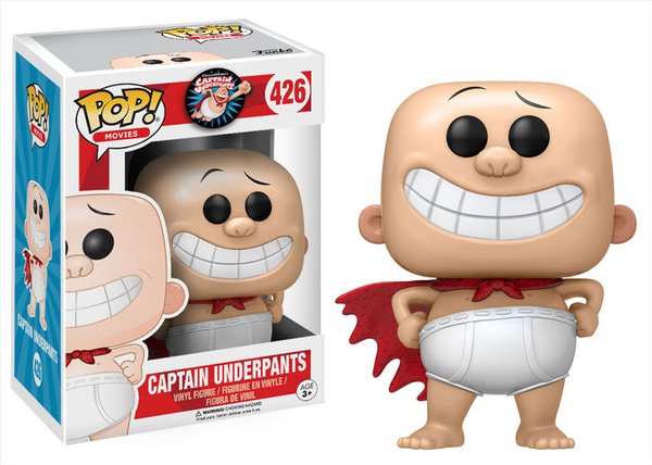 splatmag's tweet photo. Yaaaas! We're loving these Captain Underpants POP! Vinyl Figures From Funko! https://t.co/acLPzeGHBh