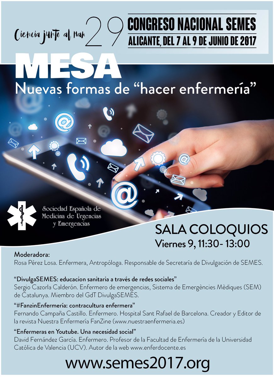¡¡Será por diversidad!!...de todo tipo y multidisciplinares.
 #SEMES2017 <a href="/SEMES_/">SEMES</a> #Alicante 
🏥🏨🚑🚑💊💉