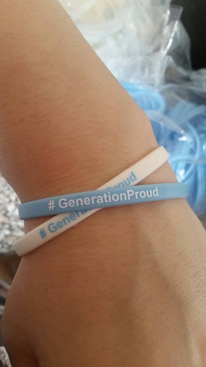 GenerationProud's tweet photo. EVEN MORE #GenerationProud GIVEAWAY STUFF HAS ARRIVED!
Wristbands !!! We think they are so cool! Who want one or two of these?
#P2PChallenge https://t.co/6EQeIZVc8t