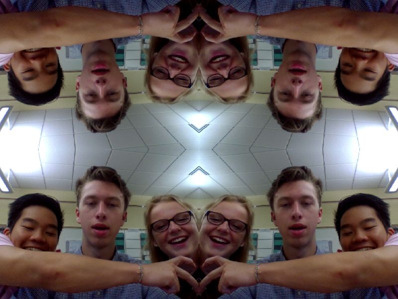 I ♥ this Quad Mirror effect on Webcam Toy #hacked #yolo #swag #webcamtoy