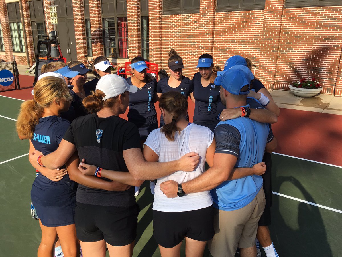 UNC_wtennis's tweet photo. There is no doubt we are a TEAM! #LetsGo #4moreWs https://t.co/xiKoO2J2XH