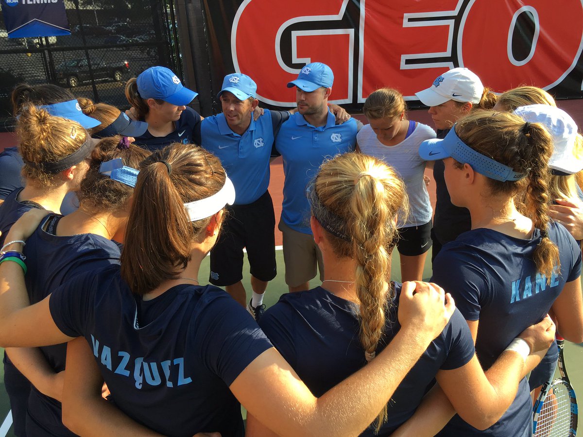 UNC_wtennis's tweet photo. There is no doubt we are a TEAM! #LetsGo #4moreWs https://t.co/xiKoO2J2XH