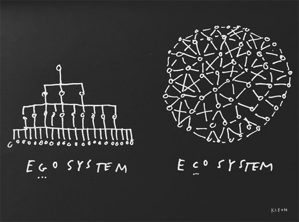 karen_brennan's tweet photo. "Our only real chance at survival as a species is cooperation, community, and care."—@austinkleon on ego/eco-systems https://t.co/Yvrs7ph8Fu https://t.co/c0UhGOJJAp