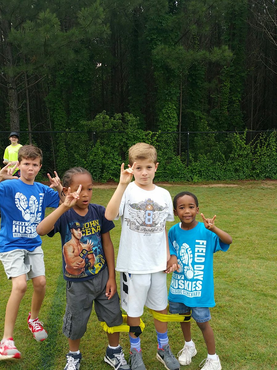 HillsideES's tweet photo. What's the big deal?  Field day is run by all 5th graders.5th gr. buddies &amp; competition. What could be more fun? #wearehillside #fieldday17 https://t.co/OldTQ1mkcj