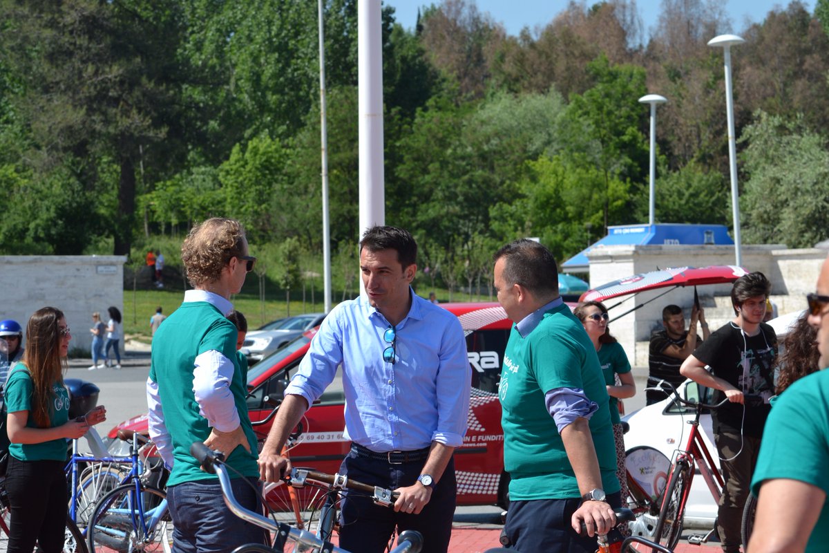 policia_bashkia's tweet photo. Policia Bashkiake për mbarëvajtjen e aktivitetit "Pedalo për një  qytet të pastër". https://t.co/VXNppc3aIn