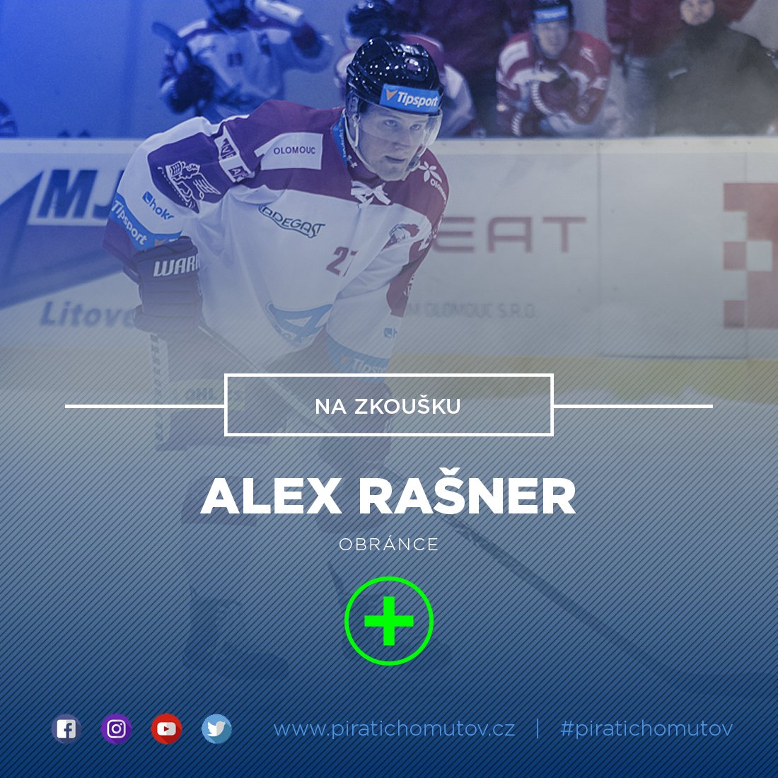 PiratiChomutov's tweet photo. Obránci @AlexRasner27 (21 let - doposud @hcolomouc) a Mario #Grman 🇸🇰 (20 – Žilina) u nás absolvují během přípravy na ledě zkoušku. #TELH https://t.co/XGMUU2KbtU