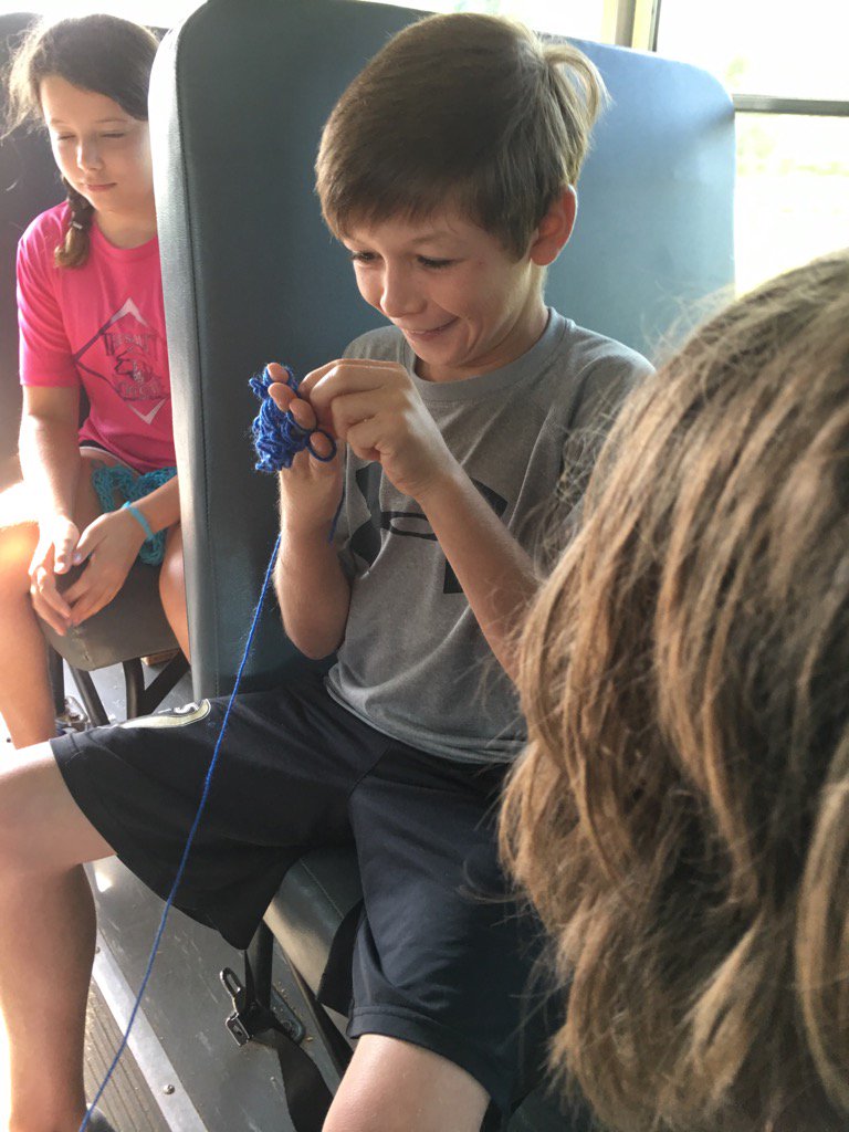 summit2bluridge's tweet photo. Knitting on the bus #passingtime https://t.co/btArmBSOx4