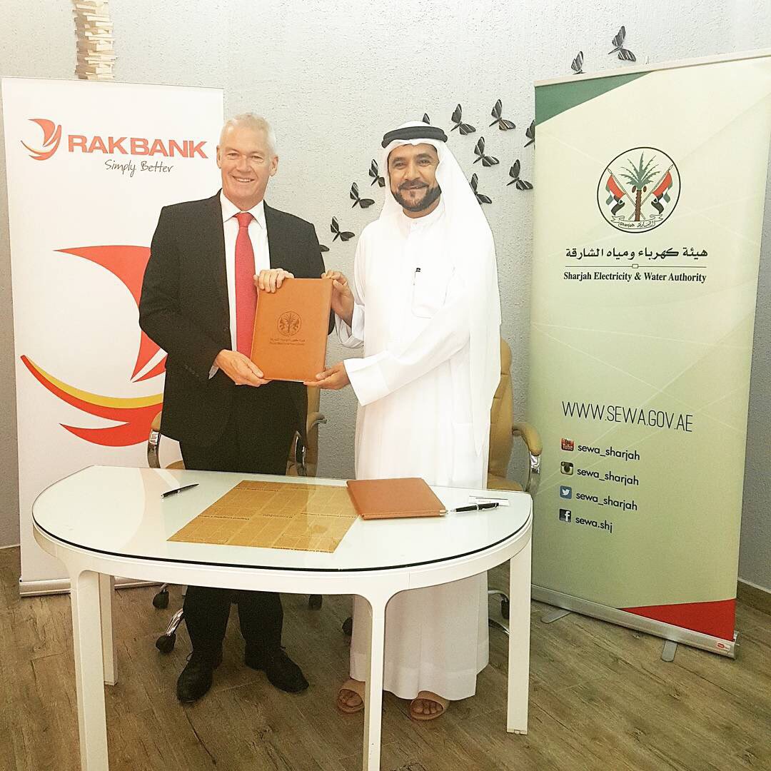 RAKBANK signed an agreement  yesterday with <a href="/sewa_sharjah/">sewa_sharjah</a> which will facilitate SEWA bill payment through our Digital Banking