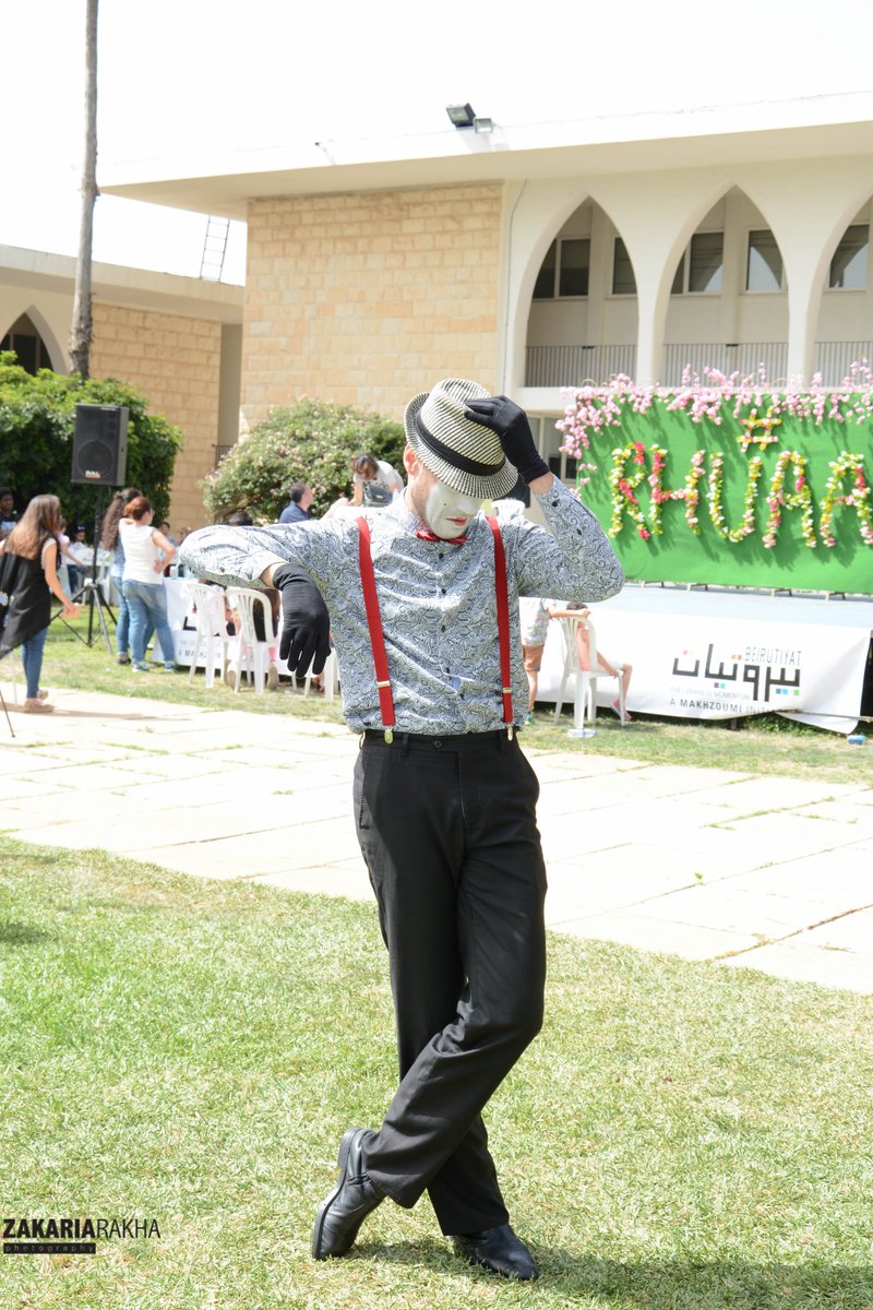 RHUalumni's tweet photo. The one & only #Mime #SpringOnCampus #RHUAA #May14 #sunday #RHUAA #RHU #funday #family #mechref #Lebanon #friends #fun #mime #show https://t.co/hjvfVVI76R