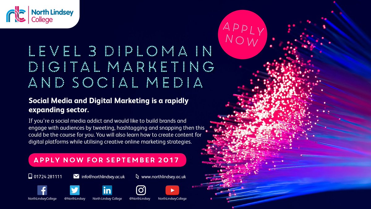 NorthLindsey's tweet photo. If you’re a social media addict and would like to create content for different websites and social media this could be the course for you. https://t.co/wKqAksJVGZ