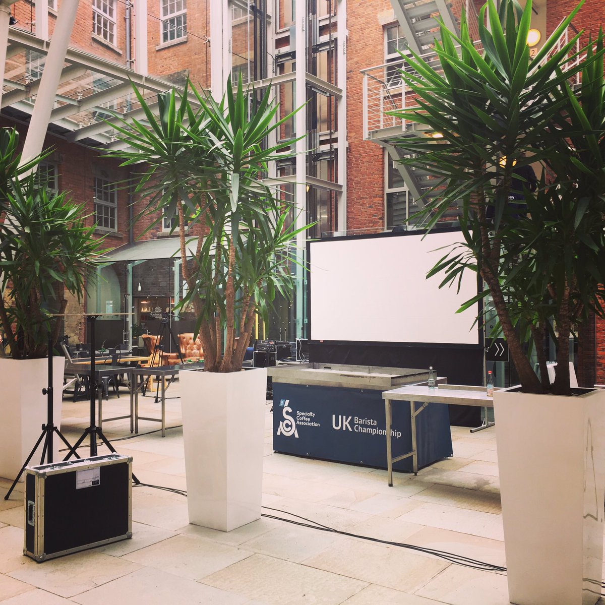 _tastetheacid_'s tweet photo. Preparations underway for @SpecialtyCoffee @SCAEUK #UK #Barista #Championship here @AncoatsCoffee tomorrow! SAT 9am-6pm 😁🙌 Get involved! https://t.co/p9cybxjmwL