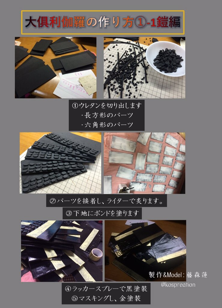 藤森蓮 コスプレイヤー Youtube 大倶利伽羅の作り方 衣装編 トルソーに紙や布をあて 型紙を作る立体裁断で作っています スウェードや別珍 地模様がある布など キャラのイメージや着ていて欲しい布を選べるのが手作りの良さの一つだと思います