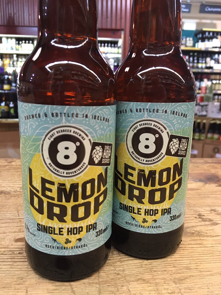 bradleys_offlic's tweet photo. Here you go then, @8degreesbrewing #LemonDrop #SingleHopSeries @CorkAleTrail https://t.co/UpR3Y5xBeR