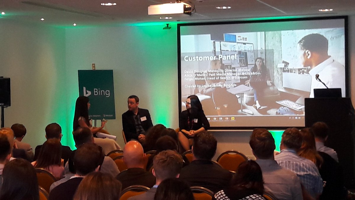 SearchBarry's tweet image. Some great discussion at the customer panel at our @BingAds Irish Connect with @Lloujames @Starcom and @Click&amp;amp;Go #BeThere