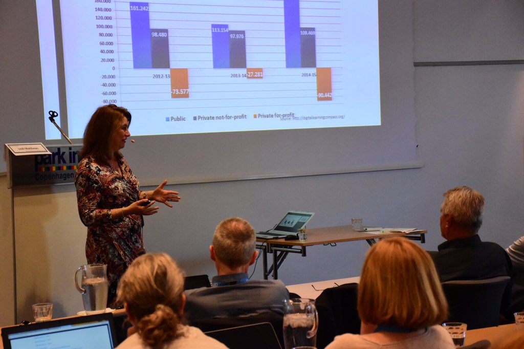 MyEADL's tweet photo. We are now getting an update on #distancelearning in the US from @leahkmatthews of @DEACAccrediting #EADL17 https://t.co/mp7RlV7ZN1