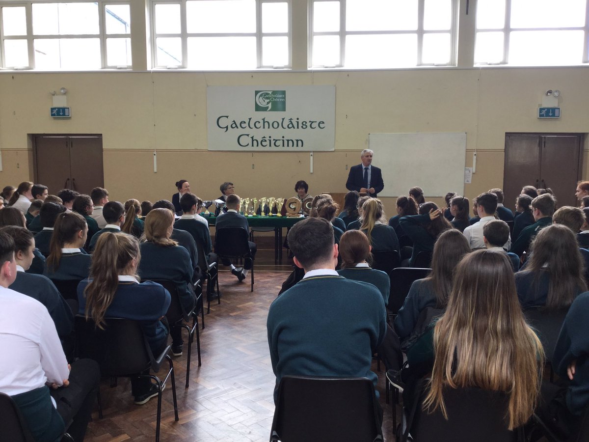 GC_Cheitinn's tweet photo. #awards Day Gaelcholaiste Cheitinn, congratulations to all who received awards https://t.co/OtknI08Q7Y