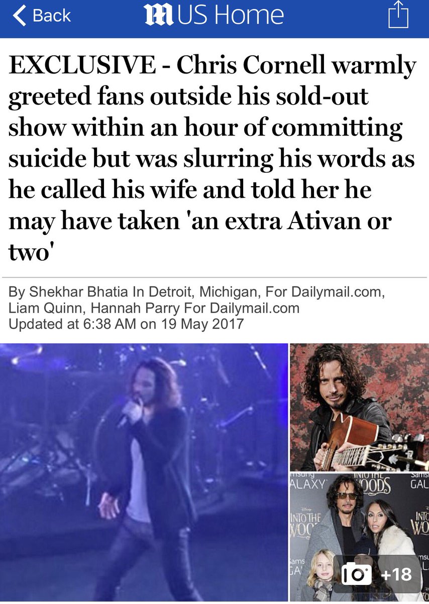 Ativan can cause suicidal tendencies 
dailym.ai/2rxucES
#BigPharma #ChrisCornell