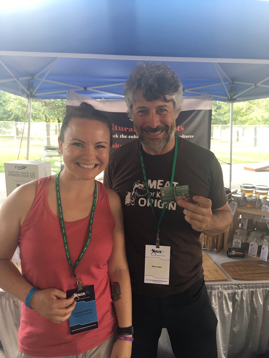 Culturevivalist's tweet photo. Love meeting our tribe! @lactoferment - author of Real Food Fermentation stopped by #booth217 #PFX17 https://t.co/m6Bn7XmBjx