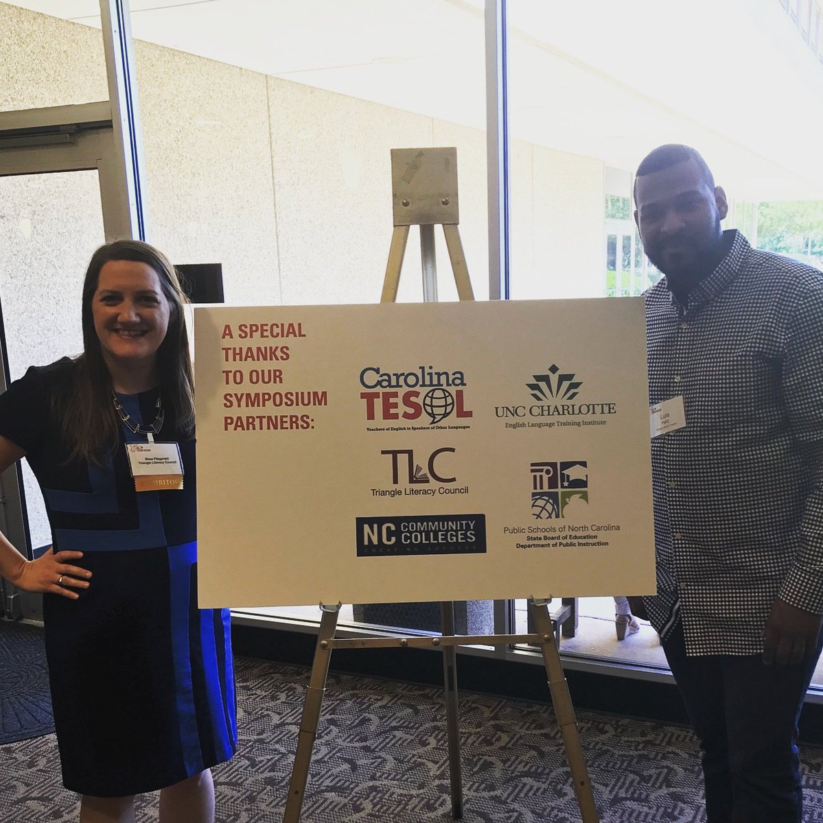 TriangleLitNC's tweet photo. TLC is happy to be a partner @ the ESL Symposium @ @NCState this year! Stop by our table and say hello! #2017eslsymposium https://t.co/xFQmcpj13S