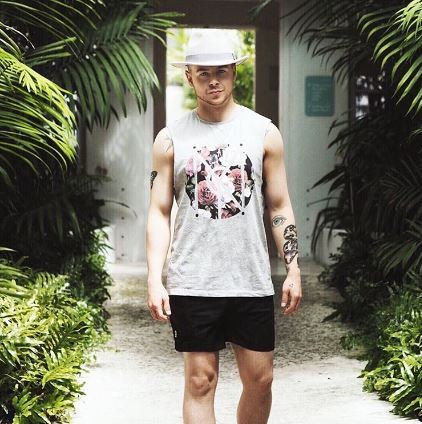 DimbleApp's tweet photo. Spotted: Mr #Sexy in the floral pink tank vest 🌸 #BUY @boohooMAN https://t.co/xUP3Qu3LlD