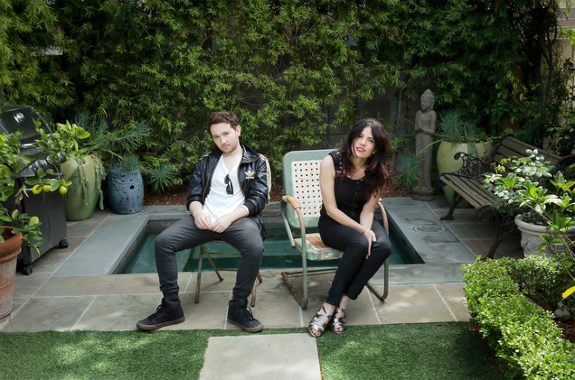 billboard's tweet photo. Los Angeles dark synth pop duo @Pr0files return with surreal "Money" video (exclusive premiere) https://t.co/aOpcCdZYln https://t.co/4gFE8A0tbL