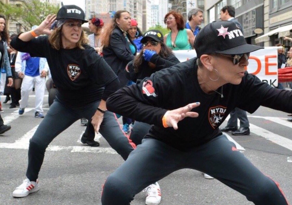 MOMZNDAHOOD's tweet photo. @DanceParadeNYC Come meet these "arresting" MOMZ tomorrow (5/21) at the largest parade in NYC history! 21st&B'way #DANCEPOLICE https://t.co/kDh0oe0LwO