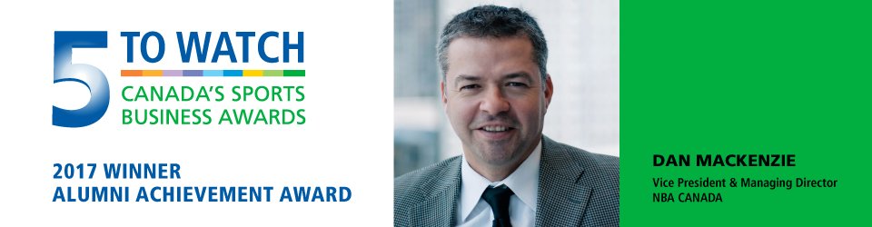 5ToWatch's tweet photo. Congratulations also to Dan Mackenzie, Vice President and Managing Director of @NBACanada, this year’s Alumni Achievement Award Winner. https://t.co/fvR61aXUCE