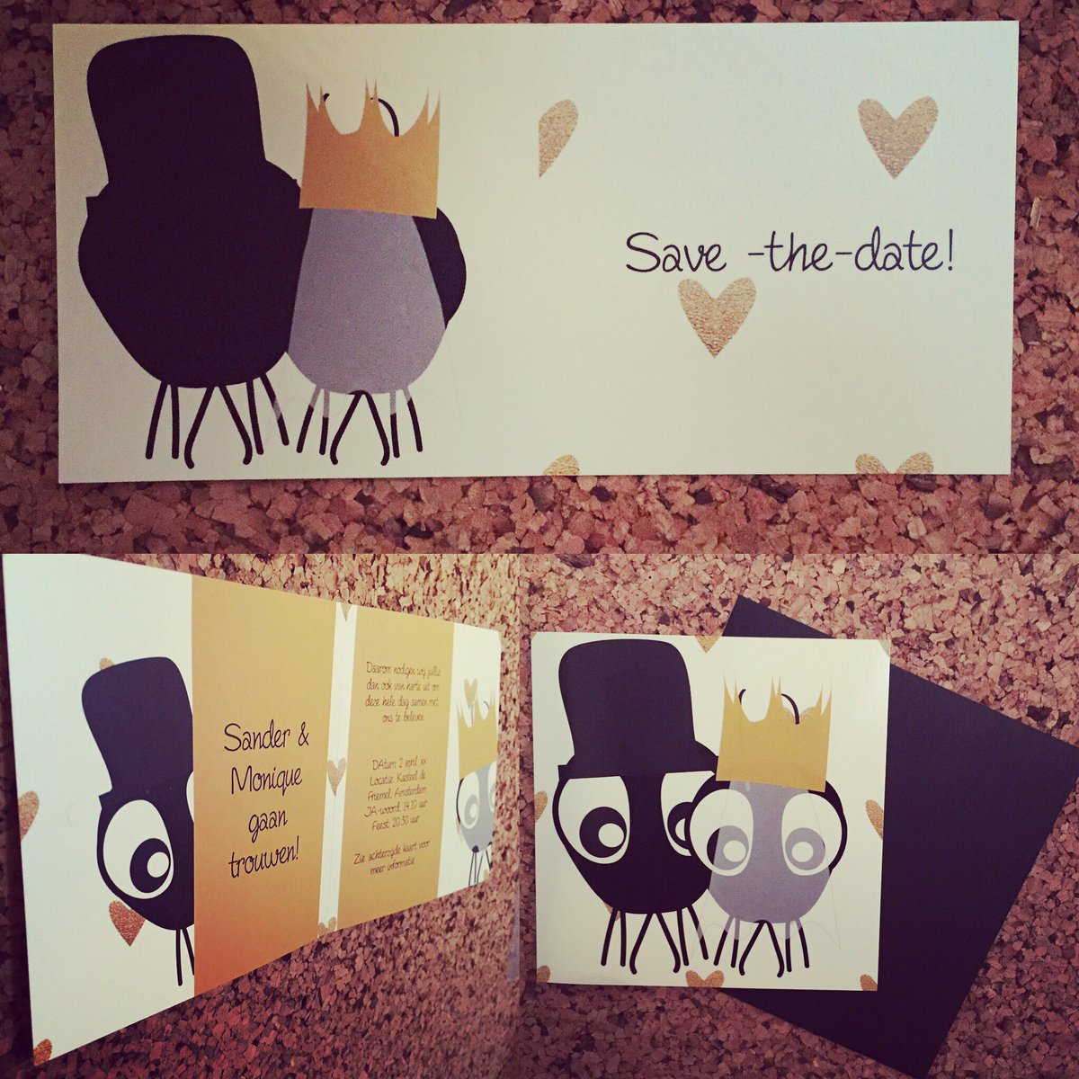 mocards_nl's tweet image. Wieboh wie gaat er #trouwen? Matchende #Savethedate kaarten met snoezige beestjes te vinden op: mocards.nl/trouwkaarten