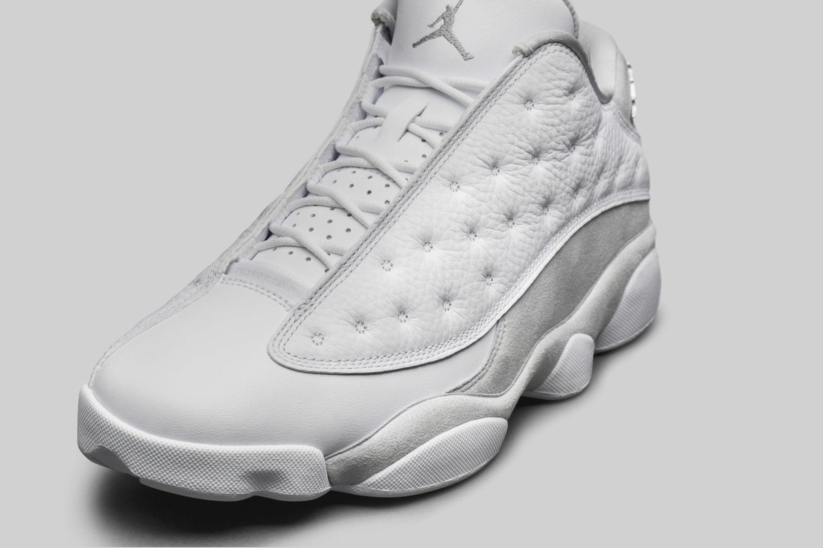 sevenstoreHQ's tweet photo. ||| The Jordan XIII Low 'Pure Platinum' (£150) || Releasing online only on the 20th May at 9am || #7Liverpool #jordan https://t.co/ZOKi7X9wng