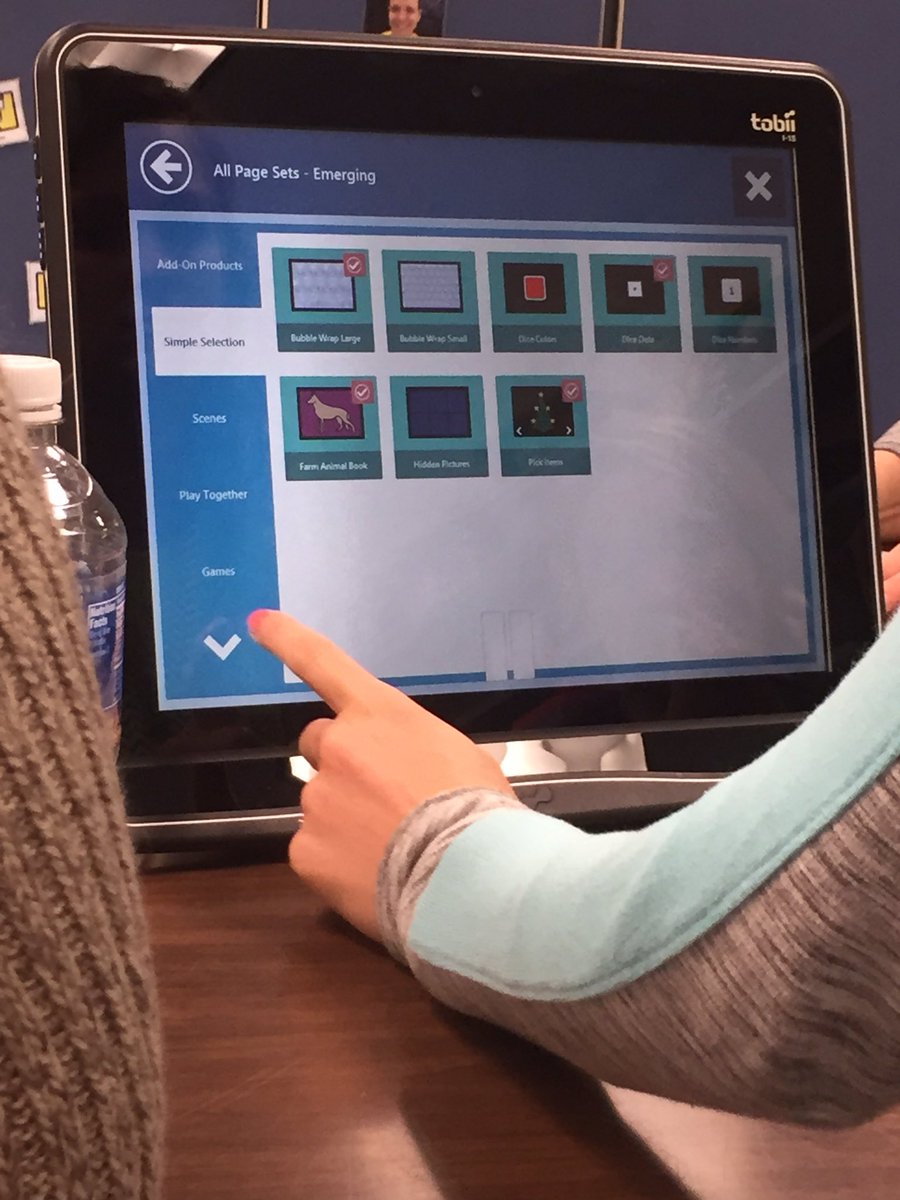 CHoferIntervene's tweet photo. Really cool new eye gaze technology for one of our students!! #GageGators #RPSlead https://t.co/eDxTNilMvB
