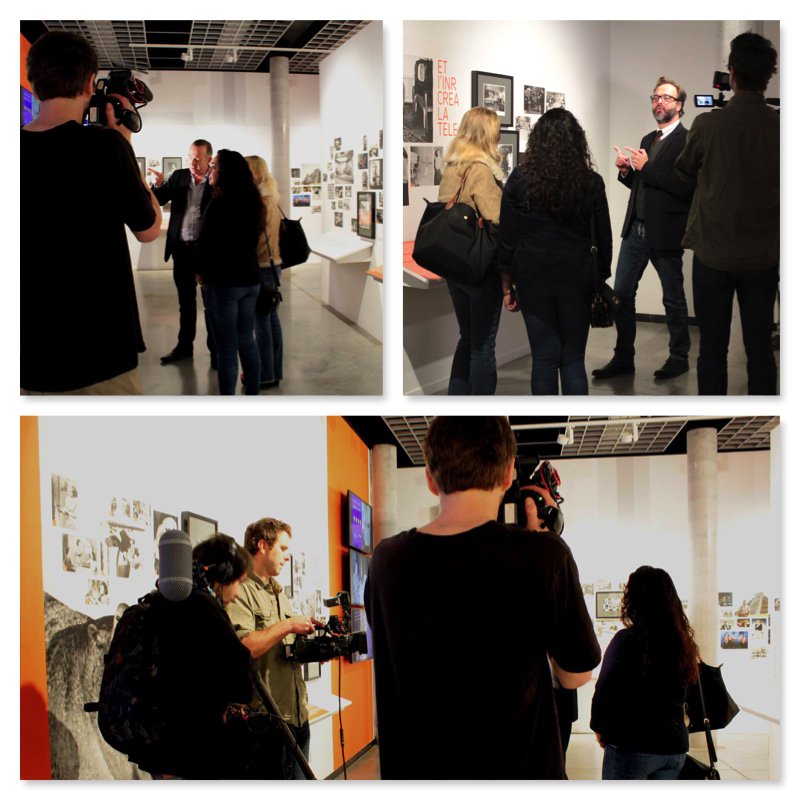museedelaphoto's tweet photo. #rightnow tournage de l'émission L'invitation dans l'expo En léger différé #SONUMA. Merci Xavier Istasse et son équipe.
Photos Mirella Carà https://t.co/j5kZkzAGyG