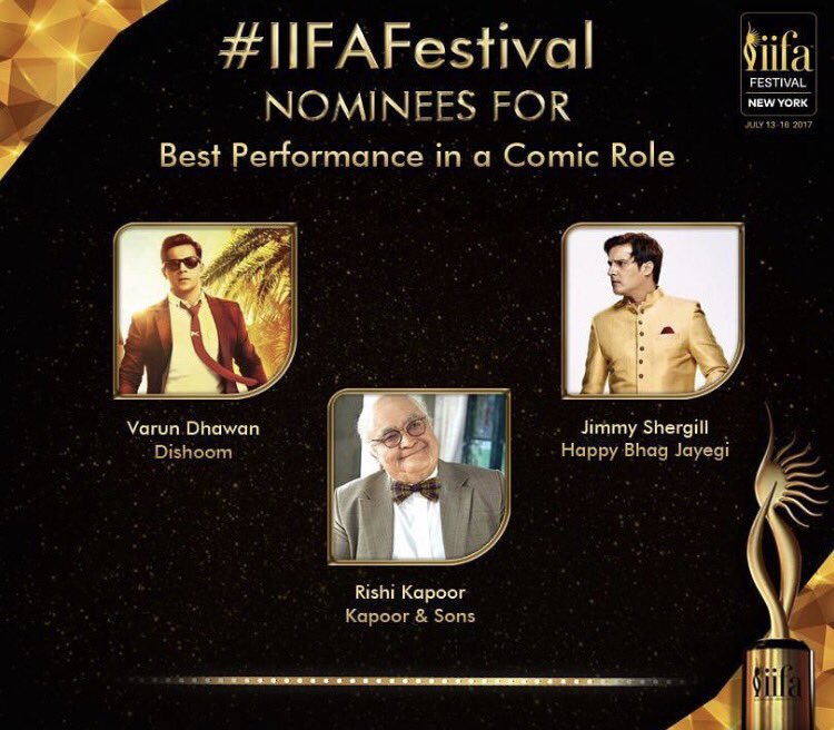 varunfansonline's tweet photo. .@Varun_dvn's nominated for #Dishoom. We are rooting for him to win!! 👊🏼 #IIFAFestival #IIFA2017 @IIFA @NGEMovies https://t.co/lfZeFhBOhc