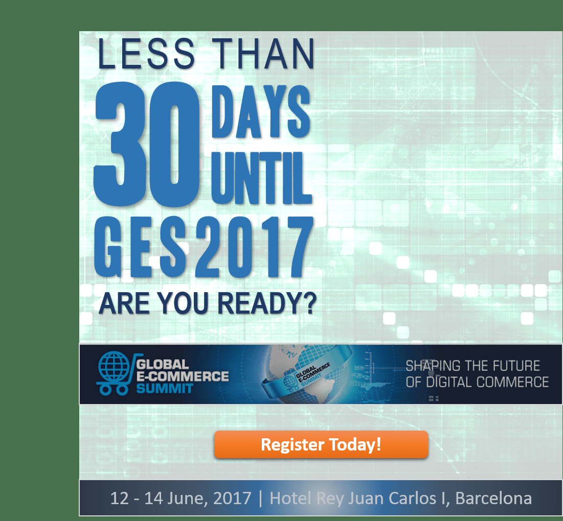 abcommbrasil's tweet photo. Less than 30 days to @Ecommerce_GES in Barcelona. Let's go! Use discount code G3SJC17P83 &amp; register today! https://t.co/Mr65uUme6R. https://t.co/3oGX1fKj6g