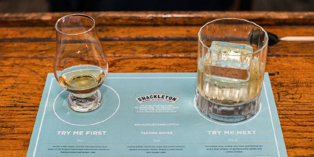 The_Shackleton's tweet image. With notes of vanilla, manuka honey and cinnamon, you’ll find there’s plenty to #discover with #ShackletonWhisky: bit.ly/2qyWRvN