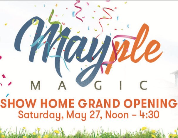 CrystalCreekYEG's tweet photo. Just over 1 week until #MaypleMagic! Join us at the spectacular grand opening event Sat. May 27th, 12-4:30pm in Maple Crestโ. https://t.co/d9RKWAkm0E