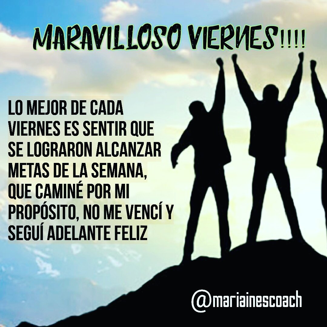 MariaInesCoach's tweet image. #felizviernes