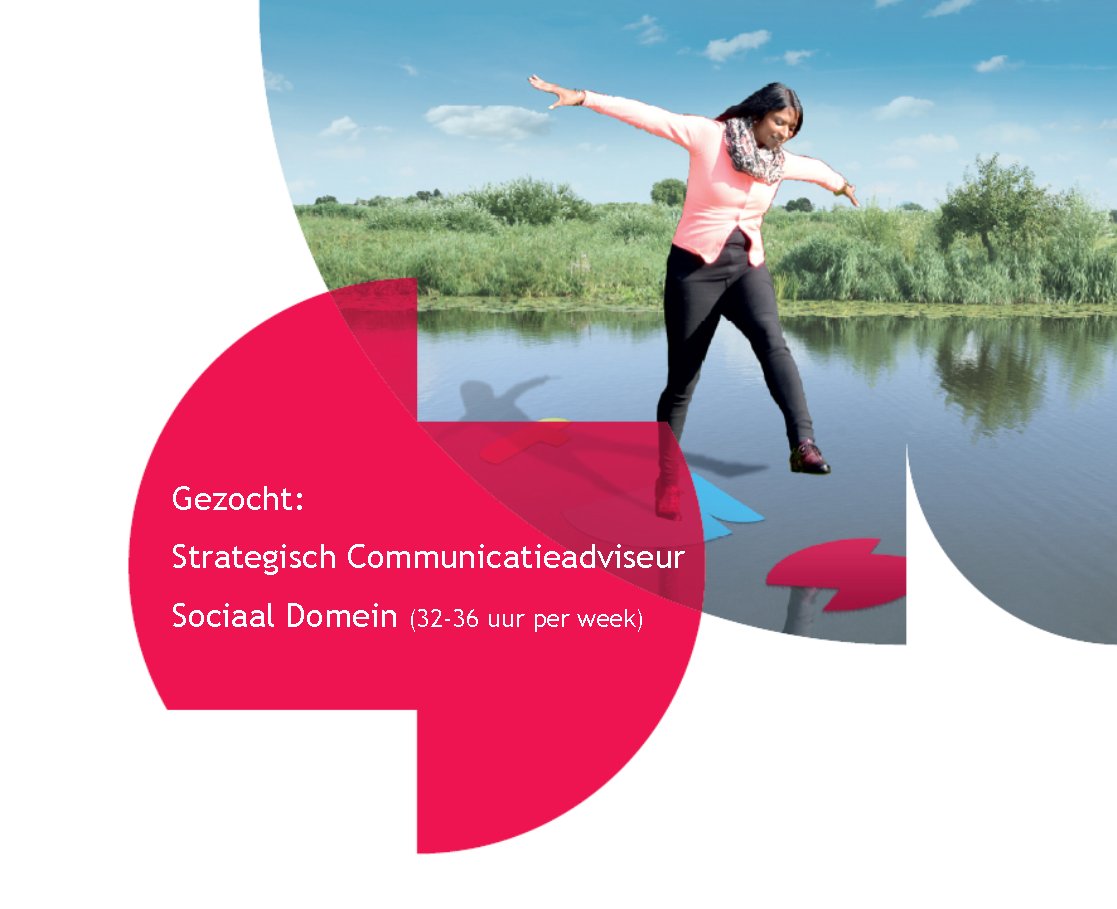 Wij zoeken een Strategisch #Communicatieadviseur Sociaal Domein 32-36 uur p.w. #SWFryslan ow.ly/WwlV30bRVgJ 
Delen? Ja, graag!