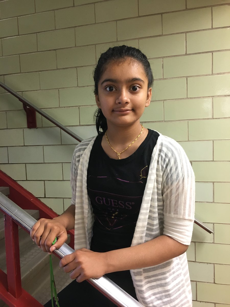 CECardinals's tweet image. Letter U is for Mallika Uprety. Mallika is sweet, nice and creative. She works hard and will be missed! #6left #26daysofstudents