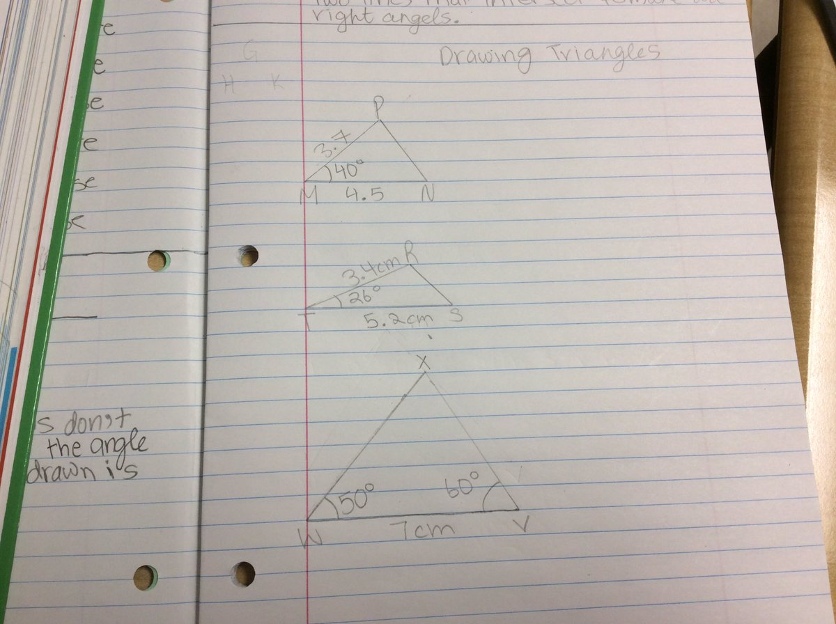 KiciaRashid's tweet photo. Drawing triangles with rulers and protractors #geometryjourney https://t.co/MFZ5FMzMvl
