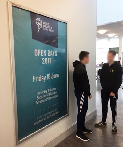 JazzyMediaLtd's tweet image. Leeds Beckett University raised our #students awareness of their #OpenDays with their poster in #sixthforms @leedsbeckett