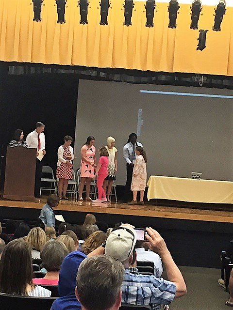IrmoElementary's tweet photo. Celebrating our I Am Gold student leaders with special keynote speaker, Savannah McCaskill! @LexRich5 @TheNewIrmoNews https://t.co/bYA5OIFBLH