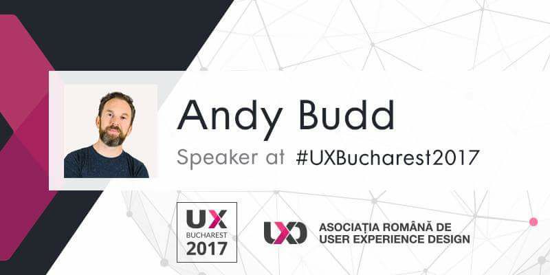 UXBucharest's tweet photo. It gives us great joy to announce the legend @andybudd as the first speaker @ #UXBucharest2017 Conference! More here:https://t.co/FsI350rUPG https://t.co/58eHLSiglq