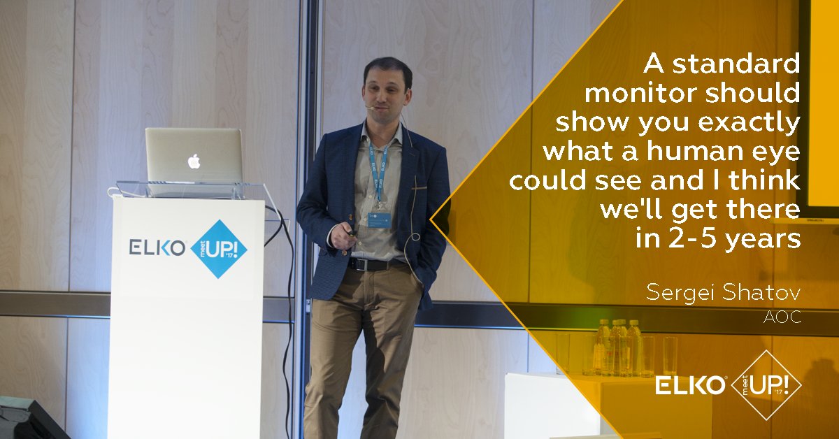 ELKO_Group's tweet image. Monitor. Does it really matter? topic by Sergei Shatov, @AOC_Gaming  #elkomeetup