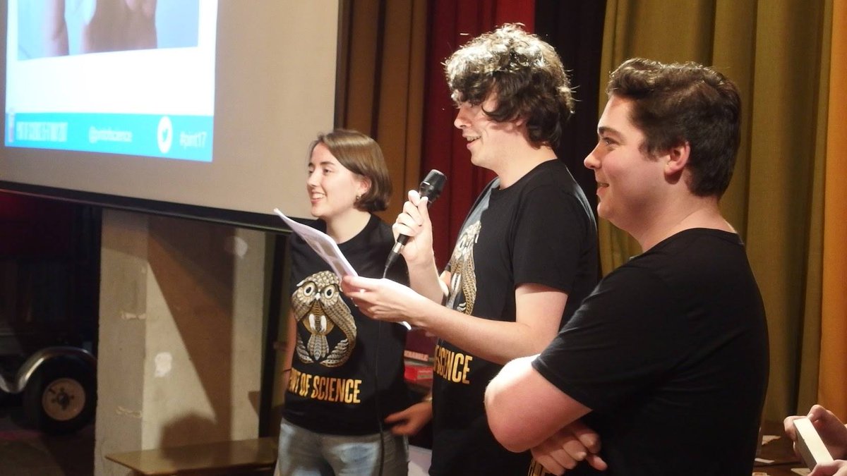 SOFI_CDT's tweet photo. Well done to Edgar, Pete and everyone involved in pint of science! There were some great, inspiring talks! #pint17 #science #soficdt https://t.co/PLvKG64VCD
