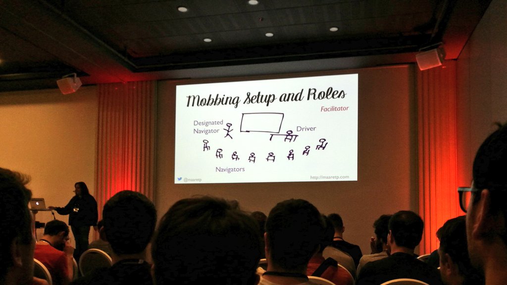 Tiboun2142's tweet image. Mobbing setup and roles
#ncrafts #mobtesting @ncraftsConf