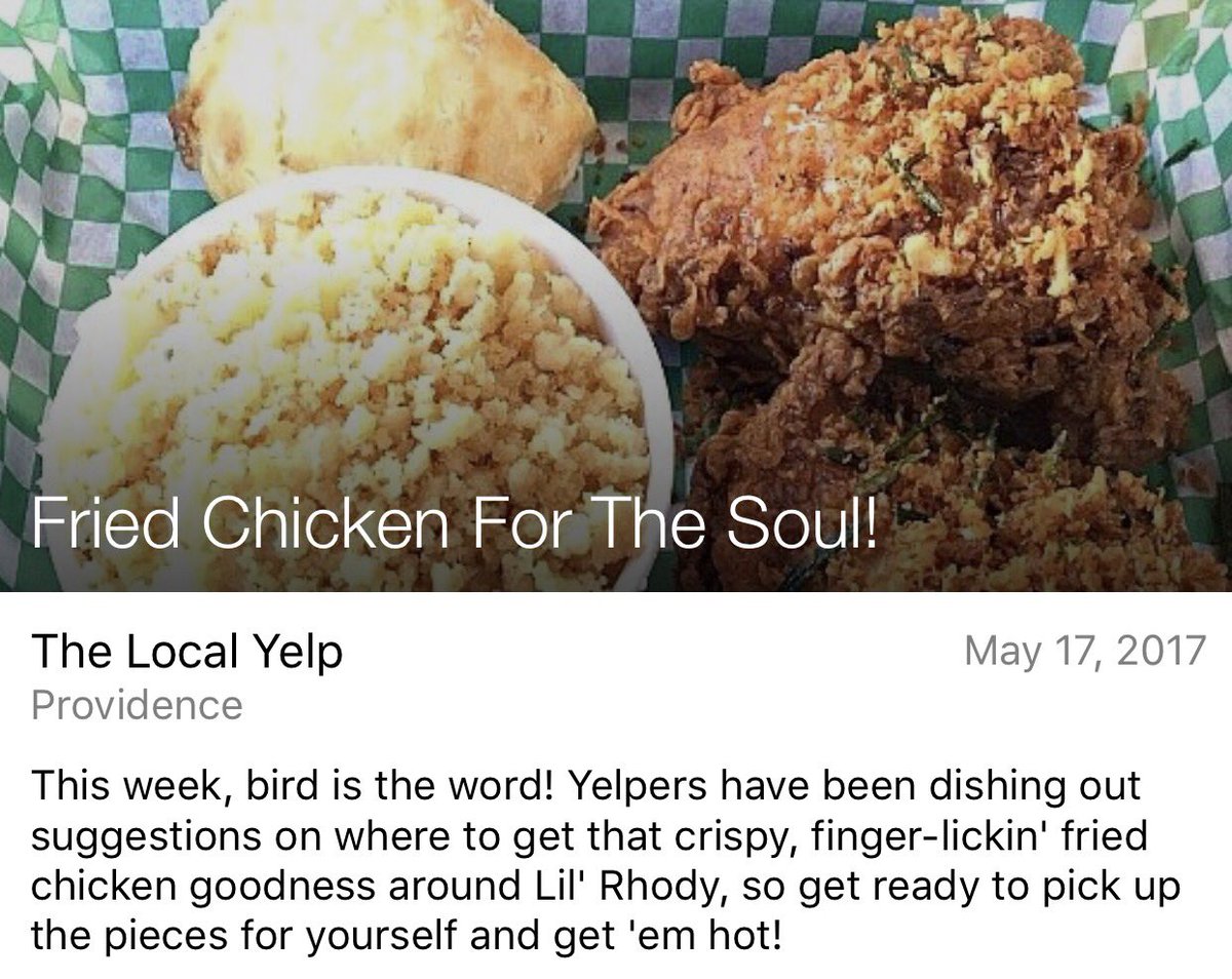 yelpPVD's tweet photo. Fried Chicken + The Weekend = 🔥🔥🔥 Get It Here https://t.co/nSc2tkgOqK @bucktown_pvd #WinnerWinnerRI #TheSlowRhode #DenDenCafe @CitizenWings https://t.co/AxdpMyk79u